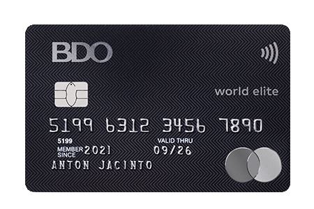 bdo black card